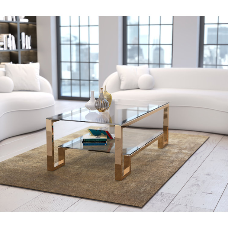 Wayfair gold and glass coffee table hotsell